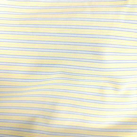 Brooks Brothers Mens Yellow Blue Striped Button Up Dress Shirt Size 16 - 33 Tall - Picture 3 of 8